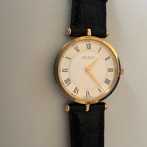 💥Vintage Unisex Gucci Watch 18k Gold Plated